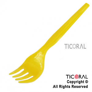 TENEDOR HS4935 CLASSIC PLAST AMARILLO x 20